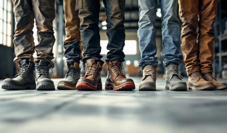 découvrez notre gamme de chaussures de sécurité conçues pour assurer confort et protection, adaptées à chaque métier et environnement de travail.