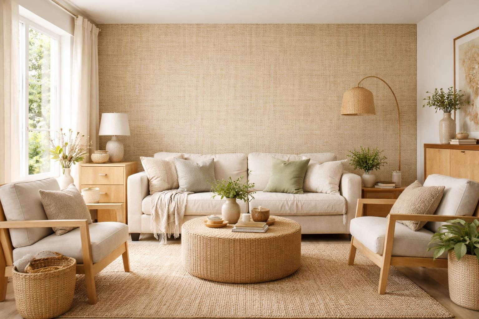 découvrez la tendance déco du papier peint en matière naturelle pour créer un salon cosy et chaleureux, alliant élégance et confort.