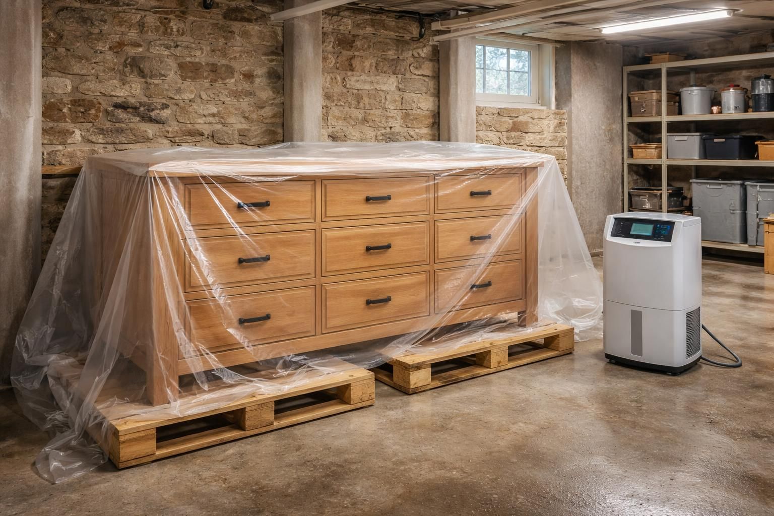 découvrez nos conseils pratiques pour stocker vos meubles à la cave en toute sécurité et éviter qu'ils ne s'abîment avec l'humidité ou le temps.