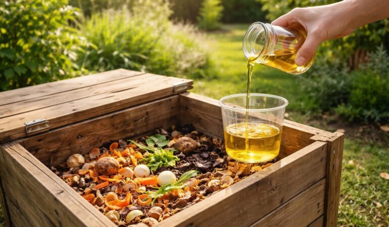 découvrez si l'huile de friture peut être ajoutée au compost et comment bien composter pour un jardin respectueux de l'environnement.
