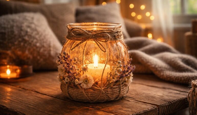 découvrez notre tutoriel diy pour créer un photophore maison et apporter une ambiance chaleureuse à votre intérieur facilement.