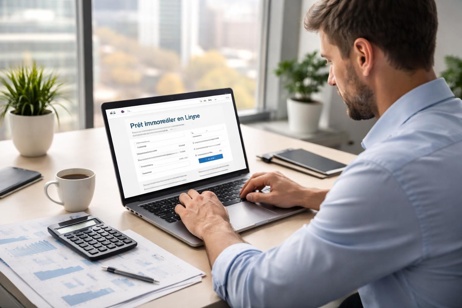 obtenez un cyber prêt immobilier en ligne rapidement et facilement. comparez les offres, soumettez votre dossier et financez votre projet immobilier sans déplacement.