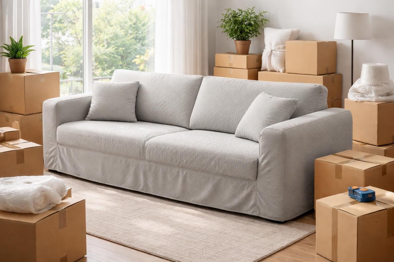 découvrez comment utiliser un protège-canapé pour un déménagement sans accrocs et protégez efficacement votre mobilier pendant le transport.