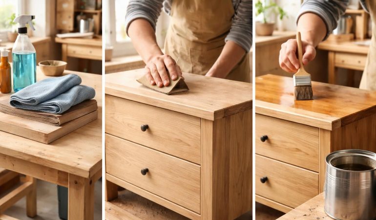 apprenez à repeindre un meuble en bois en suivant nos conseils pour bien préparer, poncer et protéger la surface afin d'obtenir un résultat durable et esthétique.