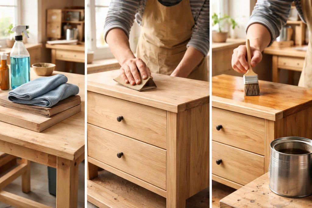 apprenez à repeindre un meuble en bois en suivant nos conseils pour bien préparer, poncer et protéger la surface afin d'obtenir un résultat durable et esthétique.